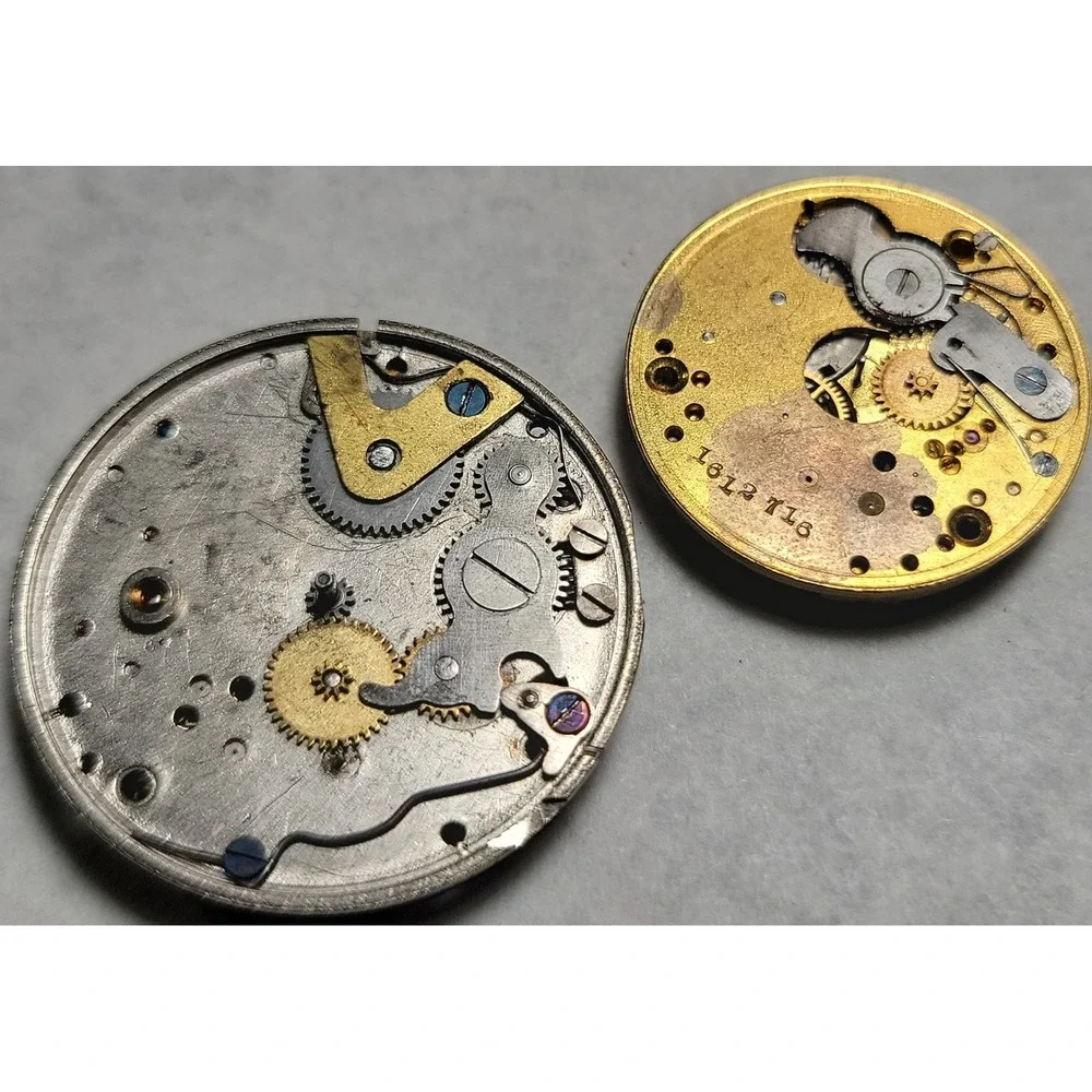 Columbia + Molly Stark Watch Movements for Parts Vintage Clockwork Gear Assembly